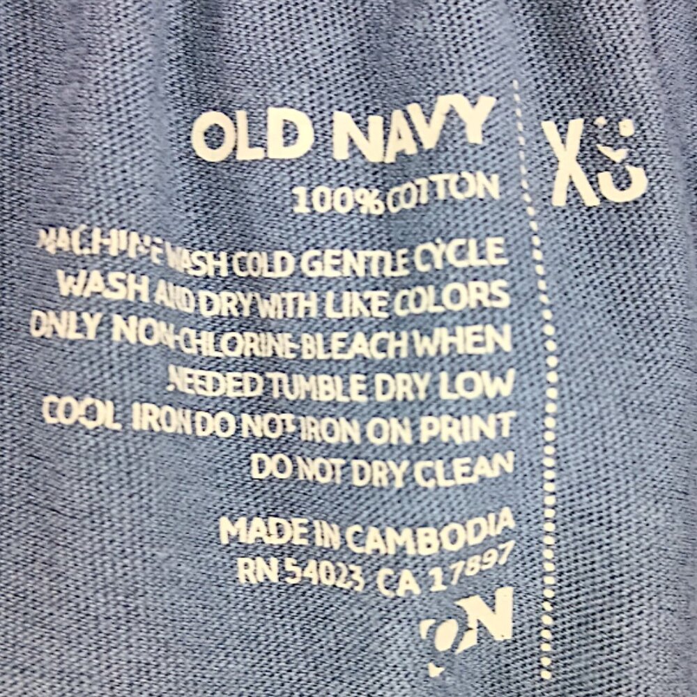 OLD NAVY- Women's Top-X SM-Shirred waist-Short sleeve-Blue-Casual-Summer-Loose - Picture 9 of 9